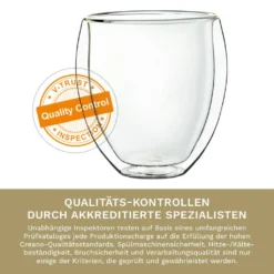 Creano Doppelwandige Gläser 400ml „DG-Bauchig“, 4er Set, Großes Thermoglas Doppelwandig Aus Borosilikatglas, Kaffeegläser, Teegläser, Latte Gläser, Doppelwandgläser 10 Creano Doppelwandige Gläser 400ml „DG-Bauchig“, 4er Set, Großes Thermoglas Doppelwandig Aus Borosilikatglas, Kaffeegläser, Teegläser, Latte Gläser, Doppelwandgläser -Küchenzauber Günstiges Geschäft 887796dac69dbb4822d5bb9f23a63f32