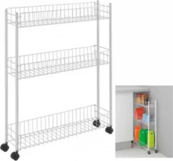 Metaltex Fino Allzweckwagen, 3 Etg. 60x16x72 Cm 341433 -Küchenzauber Günstiges Geschäft 89d0c860e2285a2078e90a0c2cb92fc6