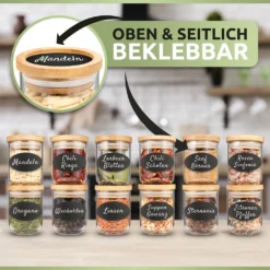 PORADA 12 Stapelbare Gewürzgläser Set 150ml Glasbehälter Mit Deckel Aufbewahrung Küche Gewürzdosen Vorratsdosen Glas Mit Deckel Aufbewahrungsgläser Küchenorganisation Aufbewahrung… -Küchenzauber Günstiges Geschäft 8c6c344ceb2d10be32c0ec52a82c8f66