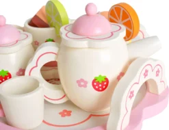 Kinder Teeservice Set Holz Zubehör Für Die Kinderküche, 16-tlg. Ab 3 Jahre Rollenspiele Für Mädchen Und Jungs 9418 -Küchenzauber Günstiges Geschäft 8f0e8f59b4fe9bc3aba1126a349bece4
