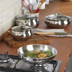 9 Teiliges Kochtopf Set 18/10 Edelstahl | Topfset Tombik