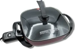 Starlyf®Digital Cooker - XXL Elektrische Bratpfanne Mit Digitalem Thermostat Und Temperaturanzeige, 1600 Watt, 5,5 Liter Fassungsvermögen, Partypfanne - Aus Der TV Werbung -Küchenzauber Günstiges Geschäft 99321d021854fa51c3df54588d7b9572