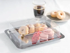 APS Serviertablett Mit Haube /// /// 25 X 19 Cm, H: 7 Cm /// 18/0 Edelstahl /// 67 -Küchenzauber Günstiges Geschäft 9980b08c6170f5b4b2700c7ce9e34cfb