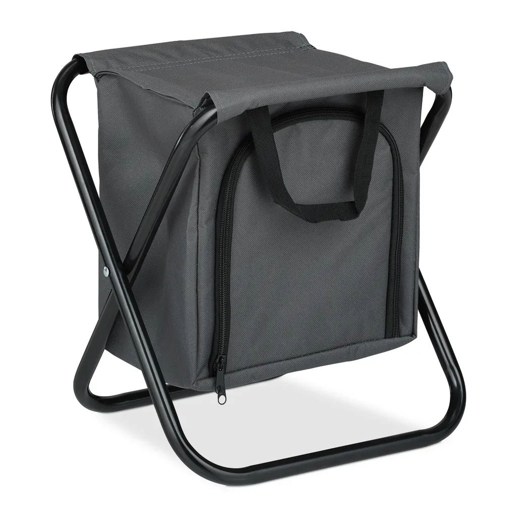 Relaxdays Campinghocker Mit Kühltasche 10 Relaxdays Campinghocker Mit Kühltasche – Bild 10