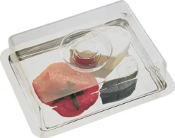 APS Serviertablett Mit Haube /// /// 25 X 19 Cm, H: 7 Cm /// 18/0 Edelstahl /// 67 -Küchenzauber Günstiges Geschäft 9a0e4b0421148ede95c10954c414d8b0