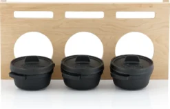 BBQ-Toro Mini Dutch Oven Set Mit Holzunterlage | 3 X Ø 11 Cm | Gusseisen Töpfe -Küchenzauber Günstiges Geschäft 9b92b42708e6d31ed82eb947e137b183