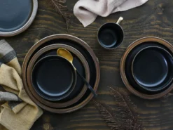 CreaTable 23592 Kombiservice Modern Industrial Für 4 Personen, Steinzeug, Schwarz/gold (1 Set, 16-teilig) -Küchenzauber Günstiges Geschäft 9c23920acb9b54c8ac5e3cb355308428