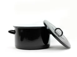 Emailletopf - Suppentopf - Saucentopf - 10l - STANDARD - 28 Cm - Belis - Schwarz -Küchenzauber Günstiges Geschäft 9d12a5fd6f3ee58244d262884636d872