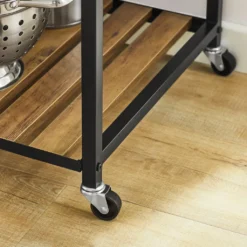 SoBuy SVW18-F Servierwagen Beistellwagen Rollwagen Teewagen Barwagen Küchenwagen Mikrowellenregal Küchenrollwagen BHT Ca.: 110x92x45cm -Küchenzauber Günstiges Geschäft a014fd34b1db7f073006d7bc47c719ce