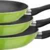 GSW Pfannen-Set Nova 3-tlg. Grün, Aluminium, Kunststoff, Bratpfanne ø Ca. 20 X H 4,2cm / ø Ca. 24 X H 4,4cm / ø Ca. 28 X H 4,8cm