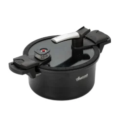 AMERCOOK Fresh Cooker Kochtopf Niederdrucktopf 24 Cm - Universal-Topf Für Alle Herdarten Kochtopf - Induktionsgeeigneter Kochtopf Energiespartopf - Kochtopf Vitaminschonend Schnellkochtopf Mit Ventil -Küchenzauber Günstiges Geschäft a21bd55c2fbacb816b4339330303ac94