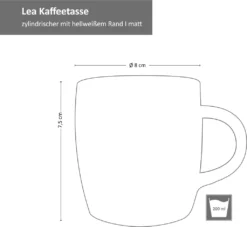 18tlg. Kaffeeservice Lea 6 Personen Kuchenteller Kaffee-Tasse Weiß Steingut -Küchenzauber Günstiges Geschäft a46c29a9423707ec54daf1797581c980