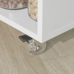 SoBuy FKW77-W Design Servierwagen Küchenwagen Beistellwagen Rollwagen Mit 3 Ablagen Und 2 Regalfächern Weiß BHT Ca.: 60x77x38cm -Küchenzauber Günstiges Geschäft a4b71a9185474a527ba0c3bd91f963f1