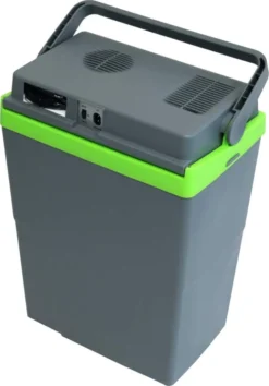 MAXXMEE Kühlbox - Wahlweise Via Netzkabel Oder KFZ-Anschluss - 22l Volumen - Grau/limegreen Kühlbox Camping Kühlschrank 22L Auto 12V 230V Thermobox Elektrisch Picknick Grau -Küchenzauber Günstiges Geschäft a54e9d2de87b4adf590006b26a05aec4