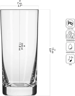 KROSNO Blended Longdrinkgläser, 6er-Set, 350 Ml -Küchenzauber Günstiges Geschäft a6f651f5095f642529852e42aaeac052