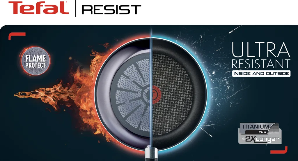 Tefal Resist Pfanne 32 Cm D52608 2 Tefal Resist Pfanne 32 Cm D52608 – Bild 2