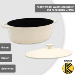 Karl Krüger 95034 Gusseisen Gansbräter Savanna Mit Deckel, 34 Cm -Küchenzauber Günstiges Geschäft a9f4c9e6c576f921c271d7f1ac9899e3
