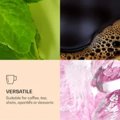 DUOS 6X 410ml Jumbo Doppelwandige Thermo-Gläser + 6X Edelstahl-LÖFFEL, Für Latte Macchiato, Cocktails, Vorspeisen By Feelino -Küchenzauber Günstiges Geschäft aa021545678e5119aee38d7c0fb03b8d