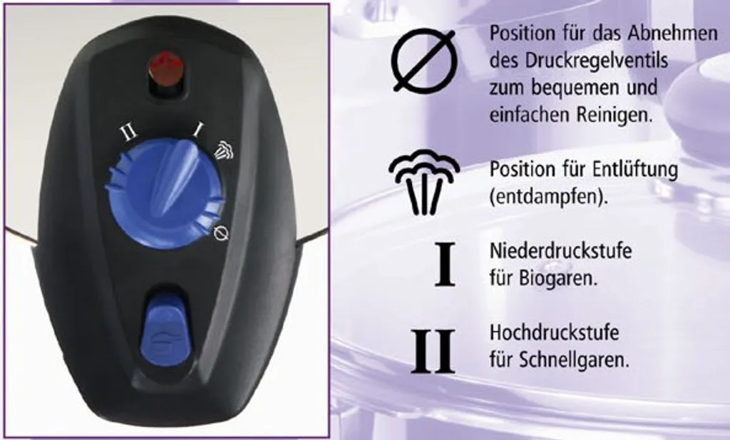 GSW Schnellkochtopf-Set „Biostar“, Edelstahl, 6-teilig 4 GSW Schnellkochtopf-Set „Biostar“, Edelstahl, 6-teilig – Bild 4