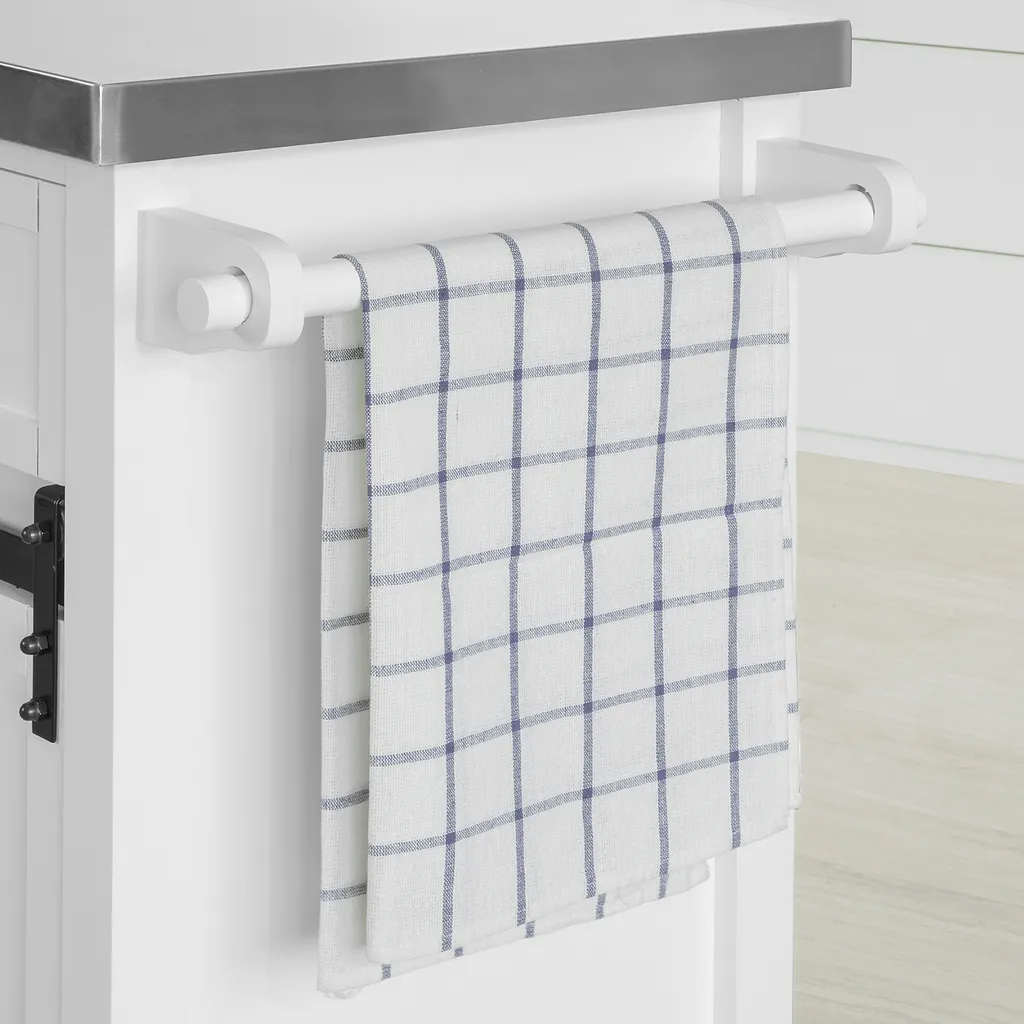 SoBuy FKW94-W Design Küchenwagen Mit Flaschenablage Küchenschrank Mit 2 Schiebetüren Und 2 Schubladen Servierwagen Mit Edelstahlplatte Sideboard Weiß 8 SoBuy FKW94-W Design Küchenwagen Mit Flaschenablage Küchenschrank Mit 2 Schiebetüren Und 2 Schubladen Servierwagen Mit Edelstahlplatte Sideboard Weiß – Bild 8