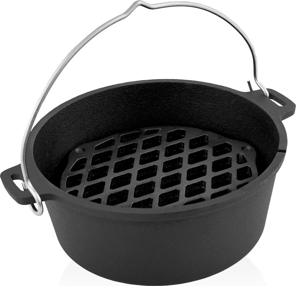 BBQ-Toro Gusseisen Stapelrost Ø 22 Cm | Einsatz Für 4.5 QT Dutch Oven 4 BBQ-Toro Gusseisen Stapelrost Ø 22 Cm | Einsatz Für 4.5 QT Dutch Oven – Bild 4