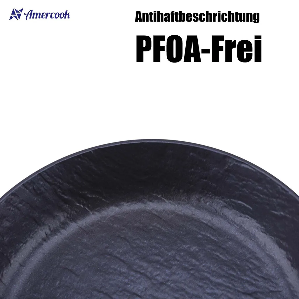 AMERCOOK Rockstone Bratpfanne 20 Cm - Universal-Pfanne Mit Aluminiumkern Bratpfanne - Für Alle Herdarten Zum Braten, Kochen Und Schmoren Induktionsgeeignet Bratpfanne Antihaft-beschichtet 5 AMERCOOK Rockstone Bratpfanne 20 Cm - Universal-Pfanne Mit Aluminiumkern Bratpfanne - Für Alle Herdarten Zum Braten, Kochen Und Schmoren Induktionsgeeignet Bratpfanne Antihaft-beschichtet – Bild 5