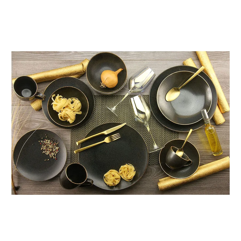 CreaTable 22409 Tafelservice Rusty Für 8 Personen, Porzellan, Braun (1 Set, 12-teilig) 6 CreaTable 22409 Tafelservice Rusty Für 8 Personen, Porzellan, Braun (1 Set, 12-teilig) – Bild 6