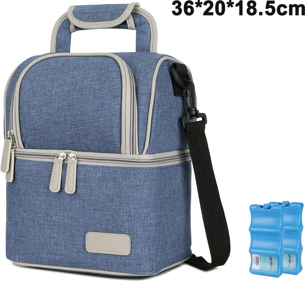 Muttermilch-Kühltasche Mit Kühlakkus, Doppellagig, Passend Für 3 Flaschen, Bis Zu 255 Ml, Für Stillen, Muttermilch, Pumpbeutel, Rucksack ,Denim Blue 2 Muttermilch-Kühltasche Mit Kühlakkus, Doppellagig, Passend Für 3 Flaschen, Bis Zu 255 Ml, Für Stillen, Muttermilch, Pumpbeutel, Rucksack ,Denim Blue – Bild 2
