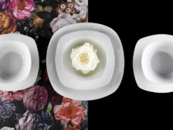 CreaTable 13915 Kombiservice Square Für 4 Personen, Porzellan, Weiß (1 Set, 16-teilig) -Küchenzauber Günstiges Geschäft b95455d03f1b244c834147a6467d578d