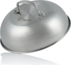 BBQ-Toro Edelstahl Wärmeglocke | Ø 23 Cm | Servierglocke, Glosche, Burgerglocke