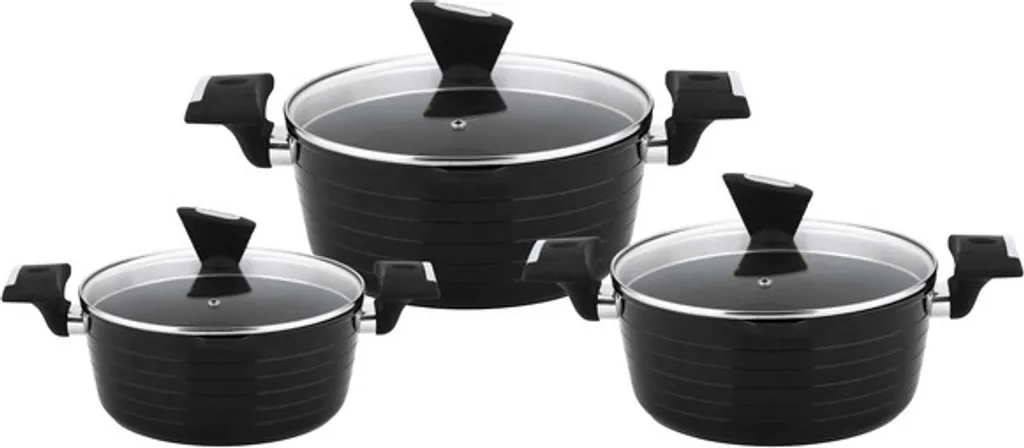 CS Kochsysteme Kochgeschirr/Kochtopfset 6-teilig MONHEIM Antihaftbeschichtet 1 CS Kochsysteme Kochgeschirr/Kochtopfset 6-teilig MONHEIM Antihaftbeschichtet