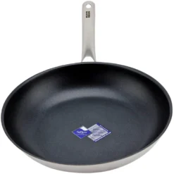 Kuhn Rikon Edelstahl Bratpfanne 28 Cm Mit Teflon® Platinum PLUS Antihaftbeschichtung, Kapselboden Mit Aluminiumkern Für Alle Herdarten Inkl. Induktion