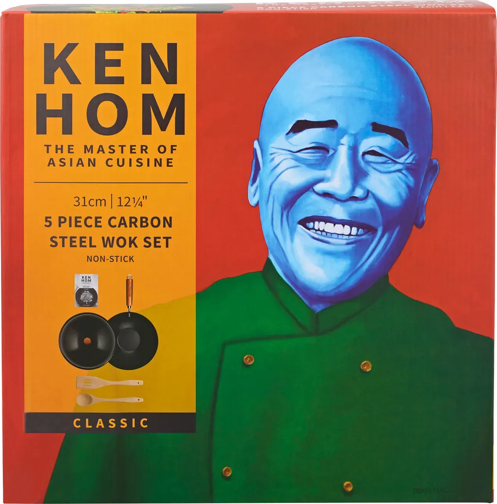 Ken Home Wokpfanne Kohlenstoffstahl Mit Holzgriff Set Mit Praktischer Antihaftbeschichtung Schwarz-braun One Size 5 Ken Home Wokpfanne Kohlenstoffstahl Mit Holzgriff Set Mit Praktischer Antihaftbeschichtung Schwarz-braun One Size – Bild 5