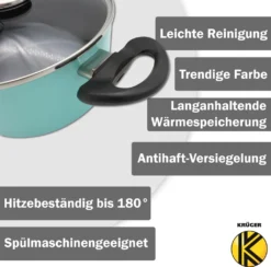 Karl Krüger 17/M Aluguss Koch-Topfset Topf 17tlg. Küchenhelfer Mint -Küchenzauber Günstiges Geschäft c3b57ad19304c5166f5880345adc3671