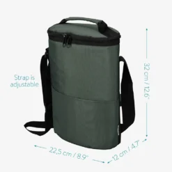 Navaris Kühltasche Für 2x Weinflasche - Kühler Tasche Für 2 Flaschen Wein Prosecco Oder 4 Bierdosen - Flaschentasche Mit Tragegurt In Grau -Küchenzauber Günstiges Geschäft c46658207ecef866e8dd5dcfd9a27b30