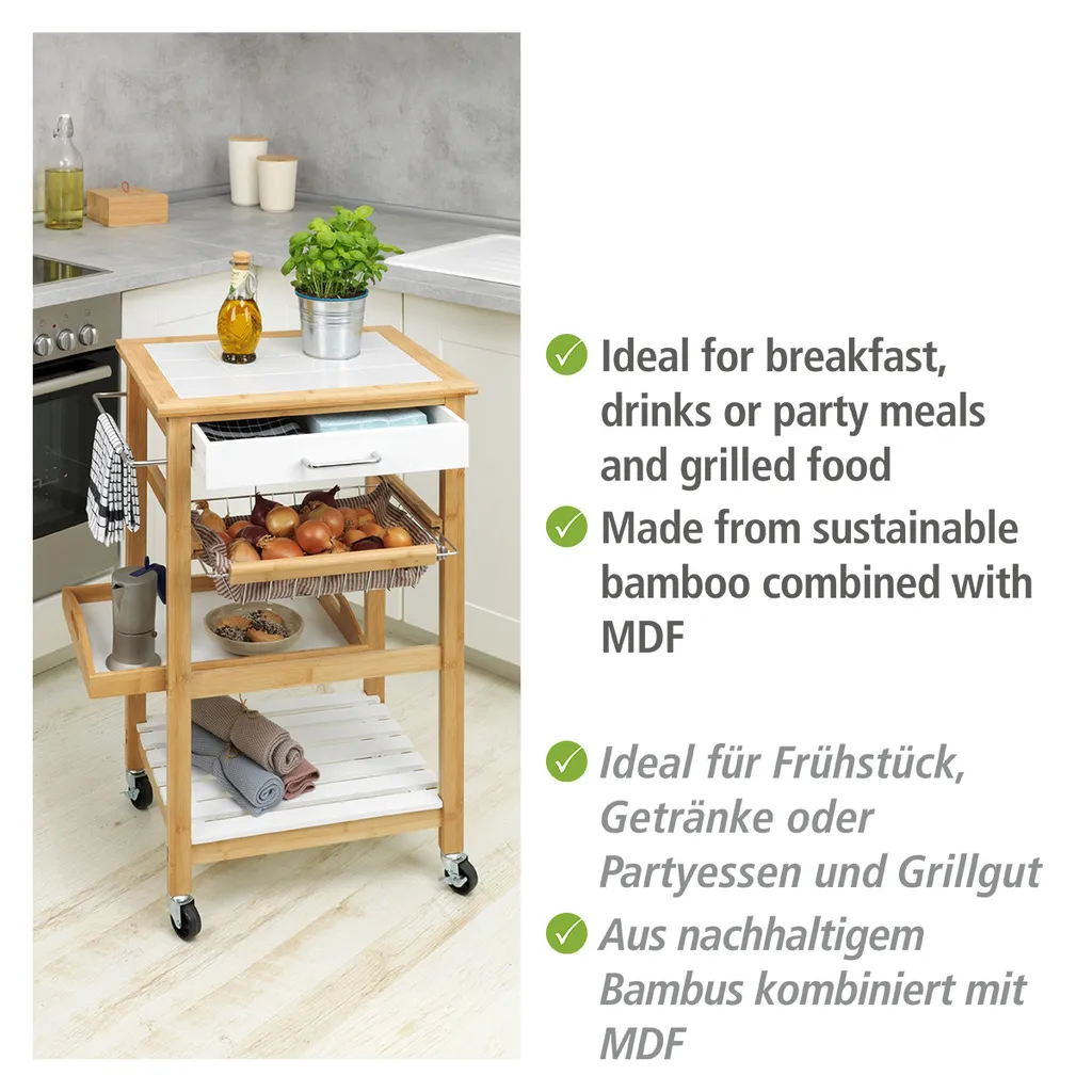 Wenko Küchenwagen Finja Aus Bambus 4 Wenko Küchenwagen Finja Aus Bambus – Bild 4