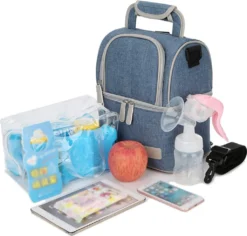 Muttermilch-Kühltasche Mit Kühlakkus, Doppellagig, Passend Für 3 Flaschen, Bis Zu 255 Ml, Für Stillen, Muttermilch, Pumpbeutel, Rucksack ,Denim Blue 16 Muttermilch-Kühltasche Mit Kühlakkus, Doppellagig, Passend Für 3 Flaschen, Bis Zu 255 Ml, Für Stillen, Muttermilch, Pumpbeutel, Rucksack ,Denim Blue -Küchenzauber Günstiges Geschäft c6594202786d1af8ec375807fd2fa80e