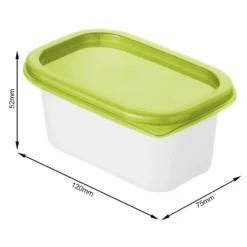 ROTHO Set Gefrierdosen 4 X 0.2 L DOMINO, Farbe:Limettengrün -Küchenzauber Günstiges Geschäft c7bdeaf90dc2badb4888f9de46247f32