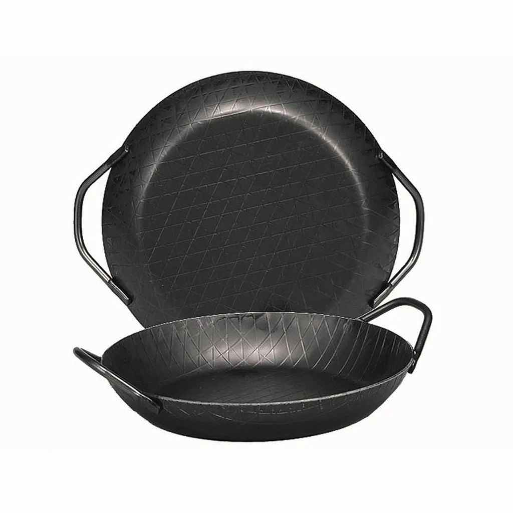 Turk 65930 Servierpfanne Aus Schmiedeeisen, 28 Cm, 2 Griffe, Grau (1 Stück) 2 Turk 65930 Servierpfanne Aus Schmiedeeisen, 28 Cm, 2 Griffe, Grau (1 Stück) – Bild 2