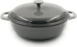 GSW Gusseisen Schmortopf Grey Shadow 30cm / 4,5 Ltr., Gusseisen, Schmortopf Mit Deckel ø Ca. 30 X H 9,0cm -Küchenzauber Günstiges Geschäft cb382a32414661e4c3b977f1e2939ce7