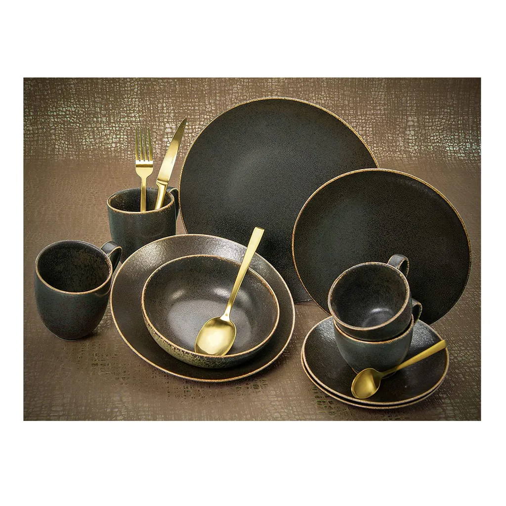 CreaTable 22409 Tafelservice Rusty Für 8 Personen, Porzellan, Braun (1 Set, 12-teilig) 7 CreaTable 22409 Tafelservice Rusty Für 8 Personen, Porzellan, Braun (1 Set, 12-teilig) – Bild 7