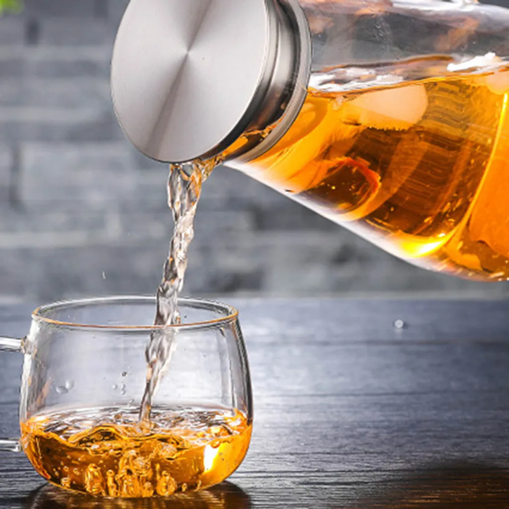 1500ml Wasserkaraffe Wasserkrug Karaffe Glaskrug Glaskaraffe Mit Edelstahl Filter Glas Kaltwasserkocher Karaffen 6 1500ml Wasserkaraffe Wasserkrug Karaffe Glaskrug Glaskaraffe Mit Edelstahl Filter Glas Kaltwasserkocher Karaffen – Bild 6