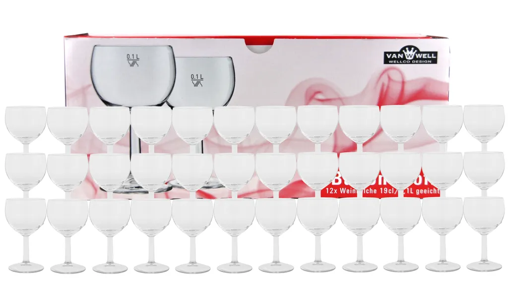 36er Set - Weinkelch Ballon Profi 19cl / 0,1 L Geeicht 1 36er Set - Weinkelch Ballon Profi 19cl / 0,1 L Geeicht
