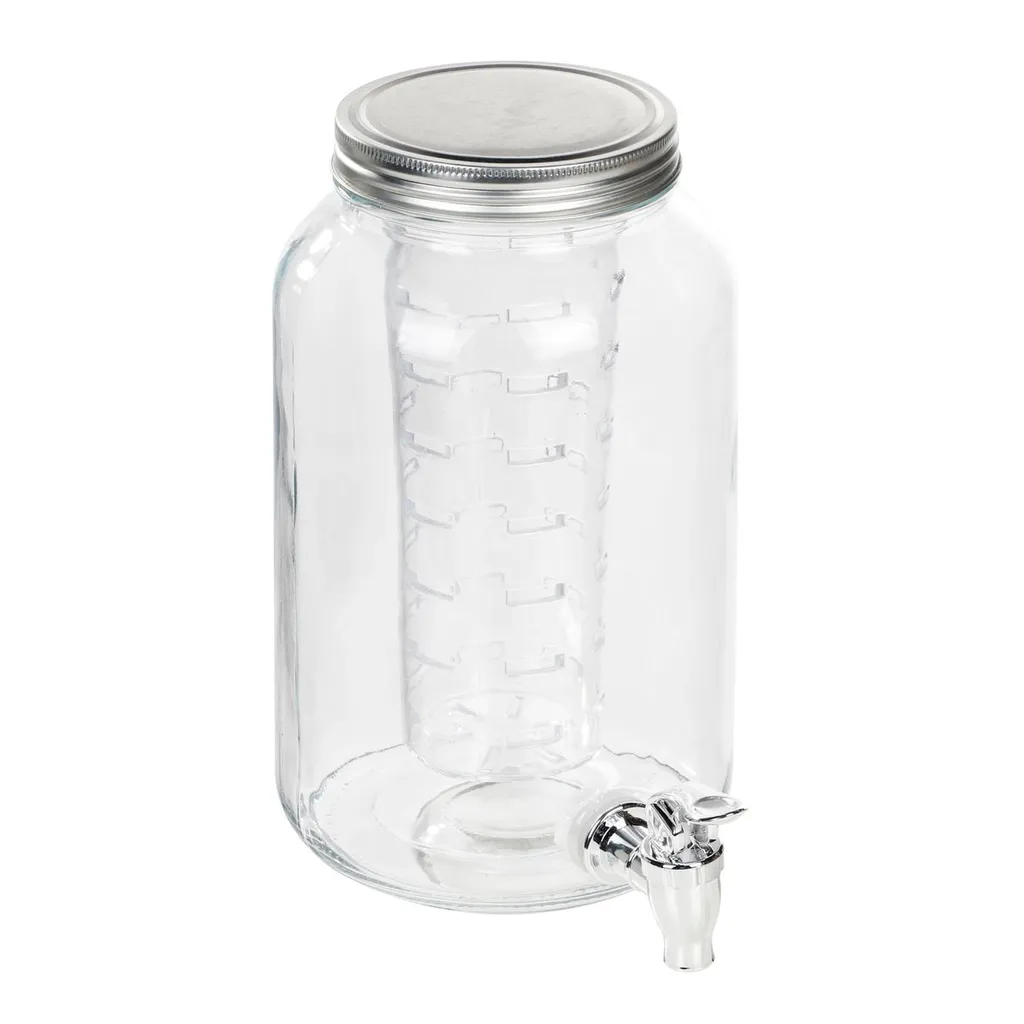 Getränkespender Mit Kühleinsatz Wasserspender Fruchteinsatz Mit Zapfhahn 3,5 L 4 Getränkespender Mit Kühleinsatz Wasserspender Fruchteinsatz Mit Zapfhahn 3,5 L – Bild 4