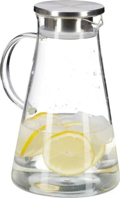Relaxdays Glaskaraffe Mit Deckel 1,8 Liter -Küchenzauber Günstiges Geschäft cf13980b20d2b97df043e344209f82e1