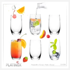 Elegante Trinkgläser 360ml (max. 440ml) Set 6 Teilig Wassergläser Saftgläser -Küchenzauber Günstiges Geschäft d085aa4dbfcdfe3923303f12b0251e3b