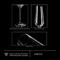 KROSNO Avant-Garde Sektgläser, 6er-Set, 180 Ml -Küchenzauber Günstiges Geschäft d0c3cf033a67cd36119231d423918c10