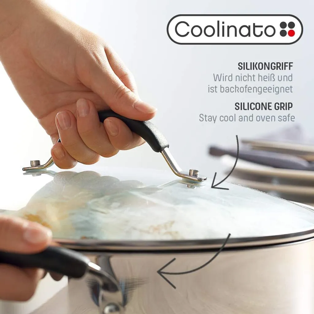 COOLINATO Schmorpfanne 28cm Aus Edelstahl – Beschichtet 7 COOLINATO Schmorpfanne 28cm Aus Edelstahl – Beschichtet – Bild 7