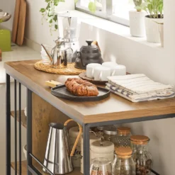 SoBuy SVW18-F Servierwagen Beistellwagen Rollwagen Teewagen Barwagen Küchenwagen Mikrowellenregal Küchenrollwagen BHT Ca.: 110x92x45cm -Küchenzauber Günstiges Geschäft d65149ce54246c93b5a8865426b9f9dd