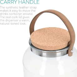 Navaris Getränkespender 5,6 Liter Aus Glas - Mit Zapfhahn Aus Edelstahl Und Kork Deckel - Wasserspender Glasbehälter Für Kalte Getränke -Küchenzauber Günstiges Geschäft d73e77b5e781fc5f496cabd4248f4ea0